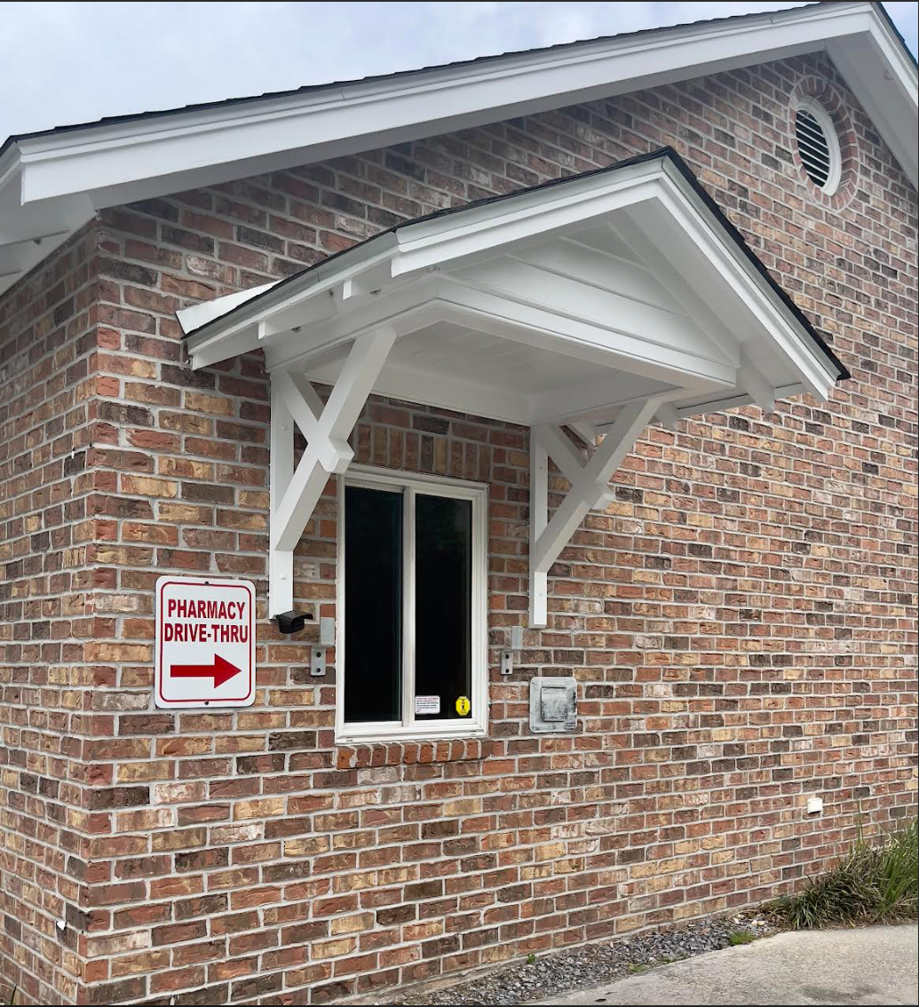 St Martin Pharmacy drive-thru pickup window